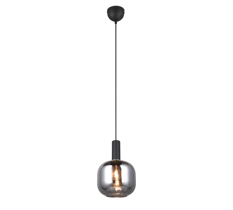 Lámpara de techo colgante Trio Diva negro mate 150cm 319800132