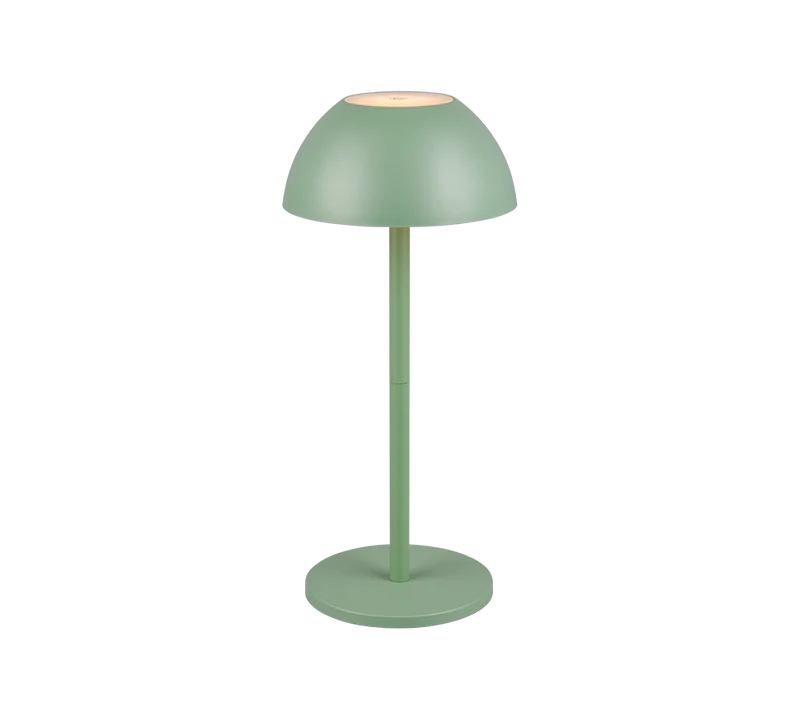 Lámpara de sobremesa de exterior Trio Ricardo LED portátil pistaziengrün 3000K IP54 R54106149