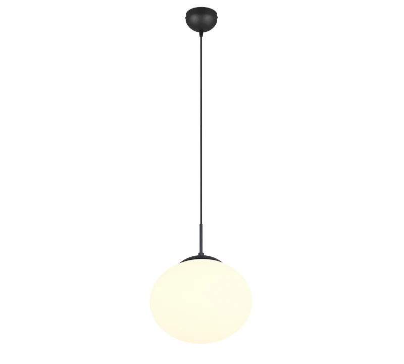 Lámpara de techo colgante Trio Fomento negro mate 150cm 363100132