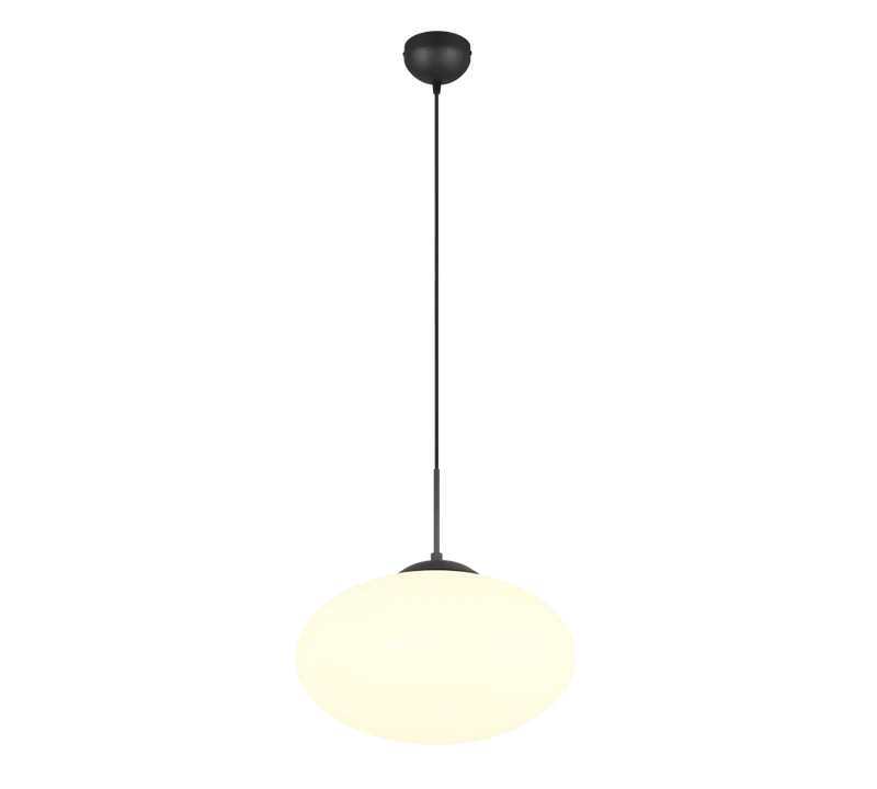 Lámpara de techo colgante Trio Fomento negro mate 150cm 363190132