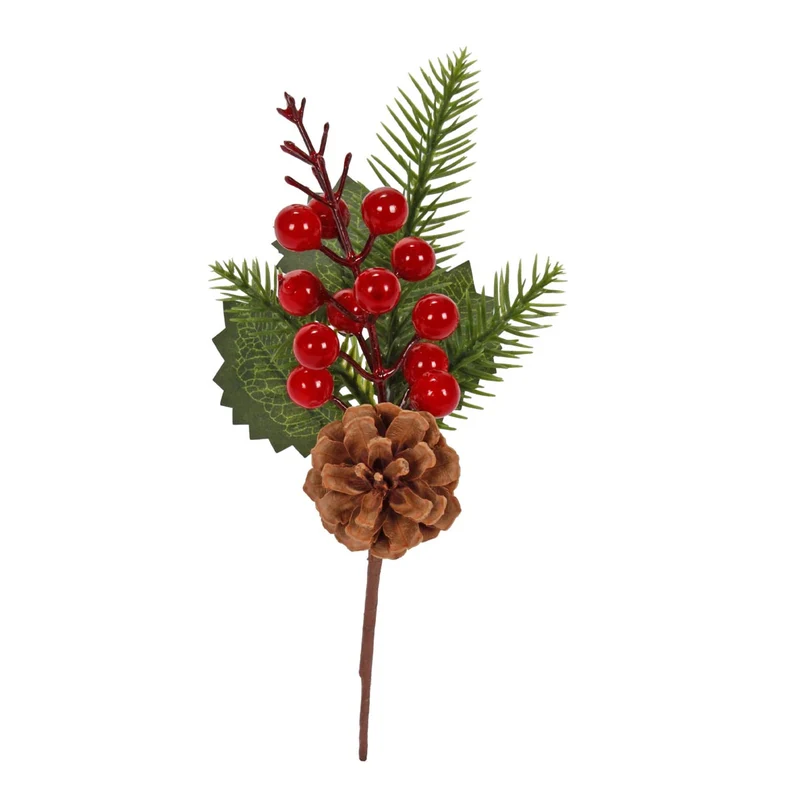 Art.11865 Pick Navideño Cerezas/Piña 24cm 1pz