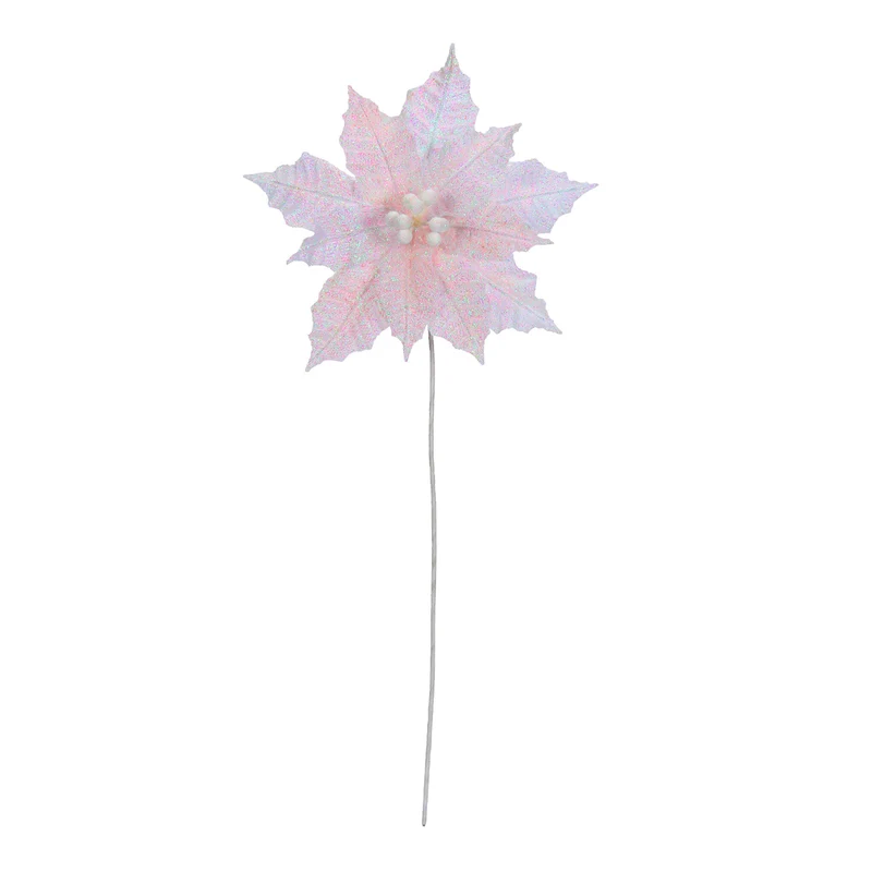 Art.11829 Nochebuena Diamantada/Lentejuela 60cm 1pz