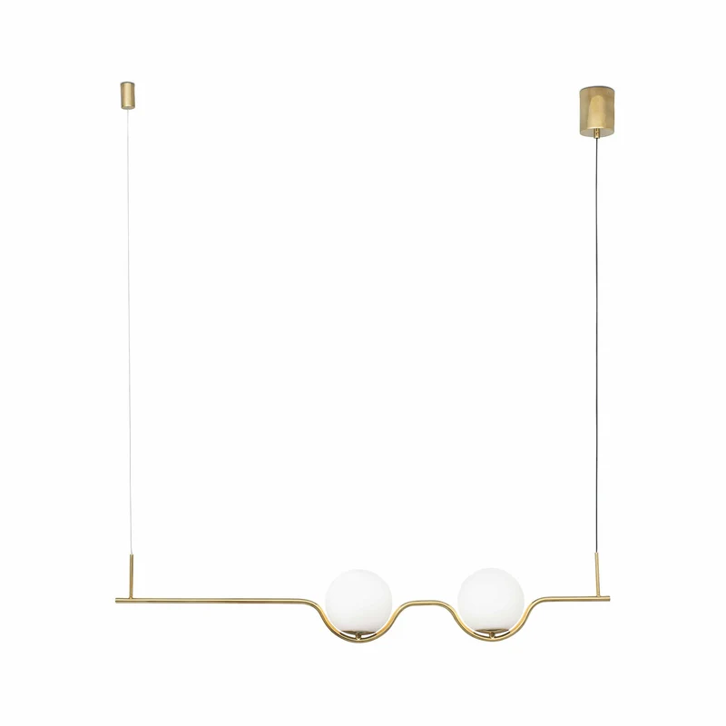 Lámpara de techo colgante Faro Le LED oro brillo 2700K 29691
