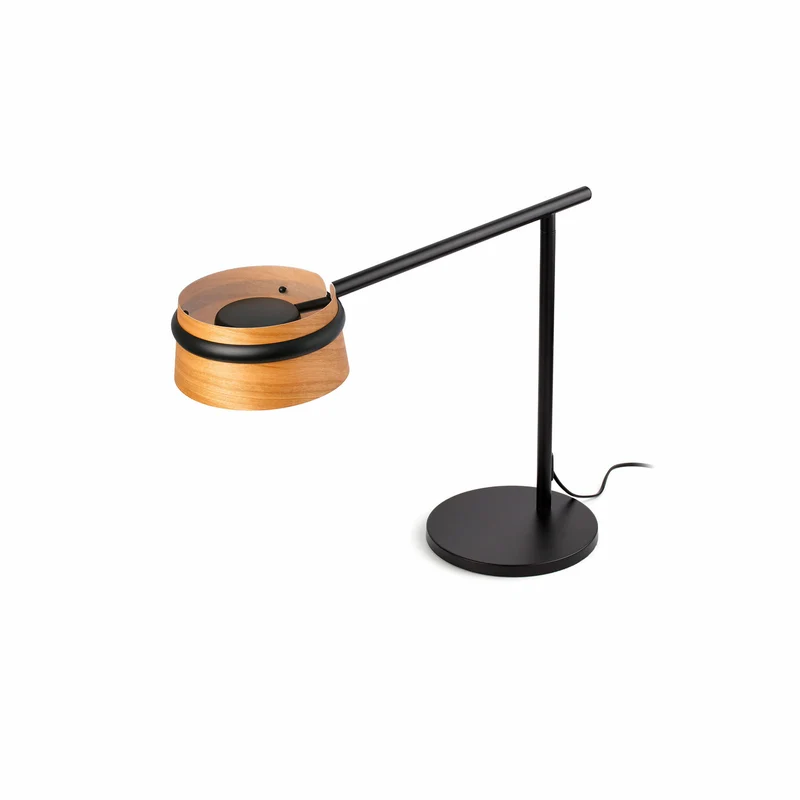 Lámpara de mesa Faro Loop LED cerezo 2700K 29568 para dormitorio y salón