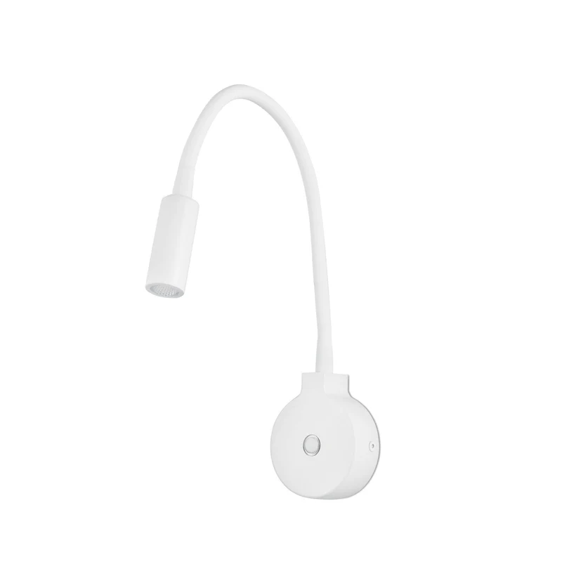 Lámpara de pared aplique Faro Pixie con lector LED blanco mate 2700K 24015