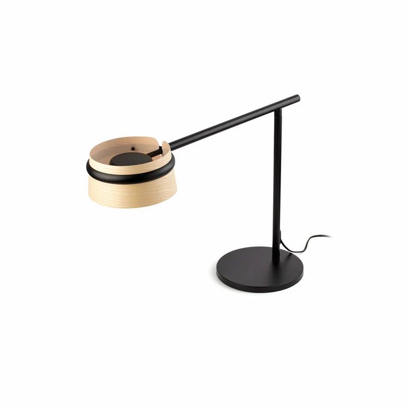Lámpara de mesa Faro Loop LED fresno 2700K 29398