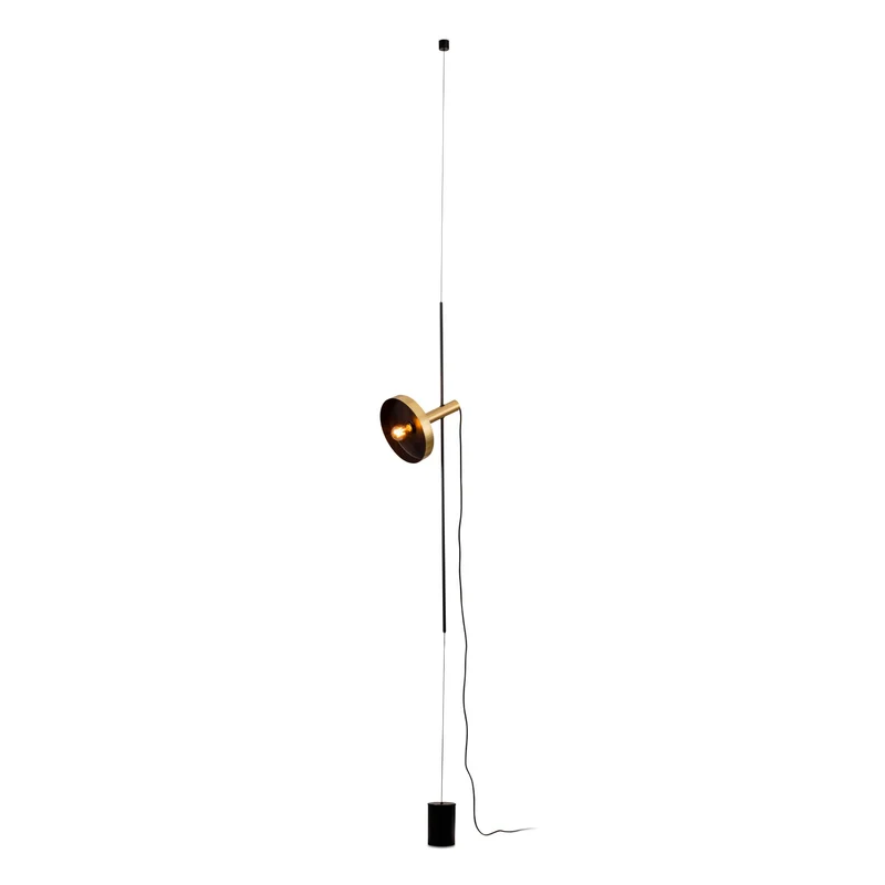 Lámpara de techo colgante Faro Whizz grande E27 LED oro y negro 20166-96