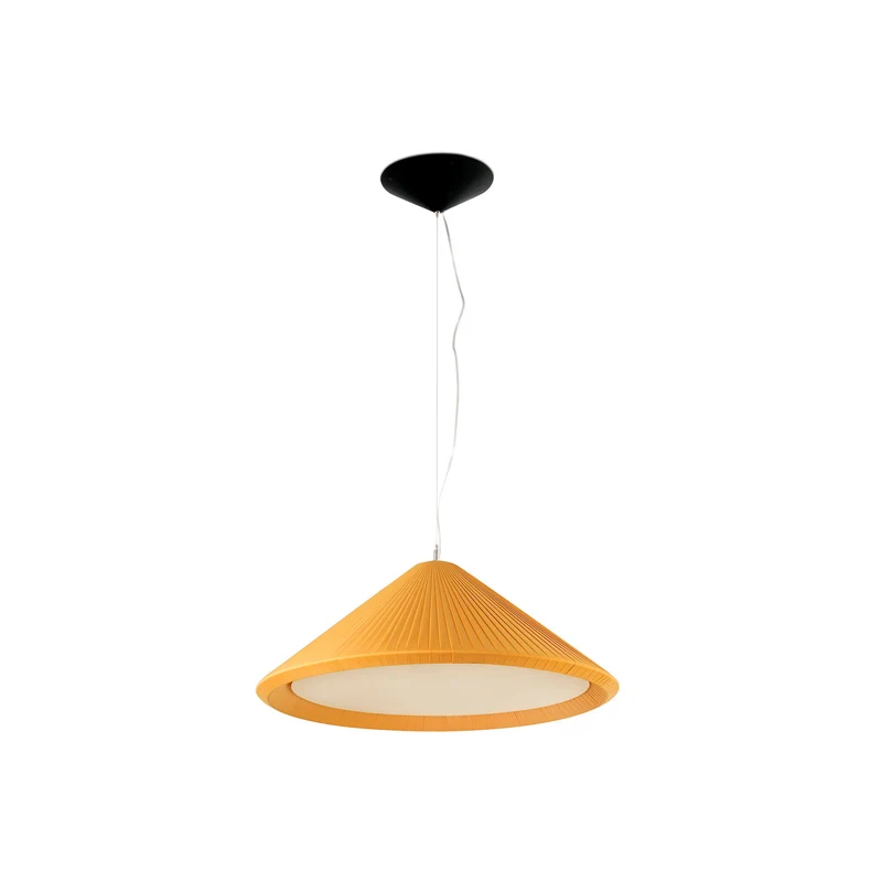 Lámpara de techo colgante Faro Saigon E27 LED amarillo Ø70cm 20120