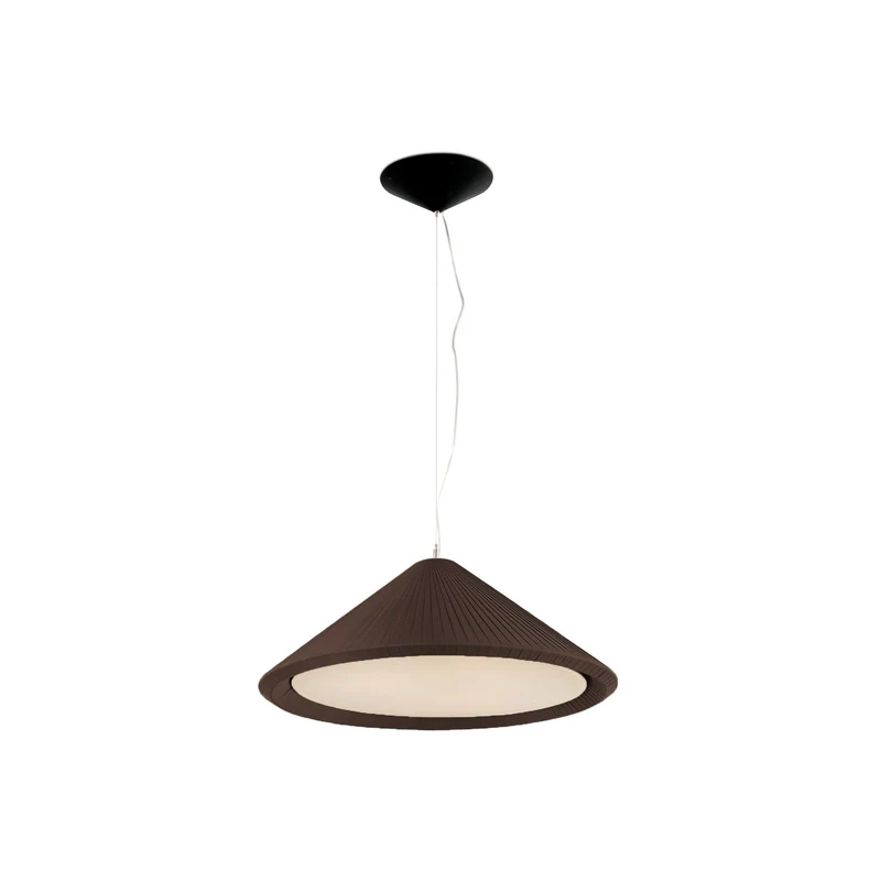 Lámpara de techo colgante Faro Saigon E27 LED marrón Ø70cm 20123
