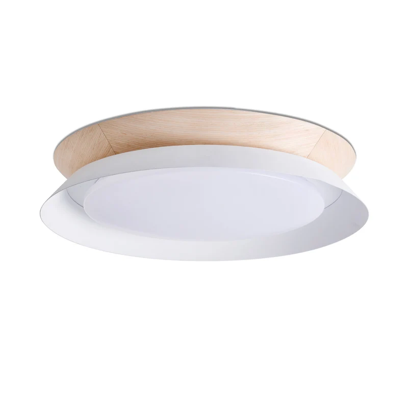 Lámpara de pared aplique Faro Tender LED blanco mate 3000K Ø45cm 20095