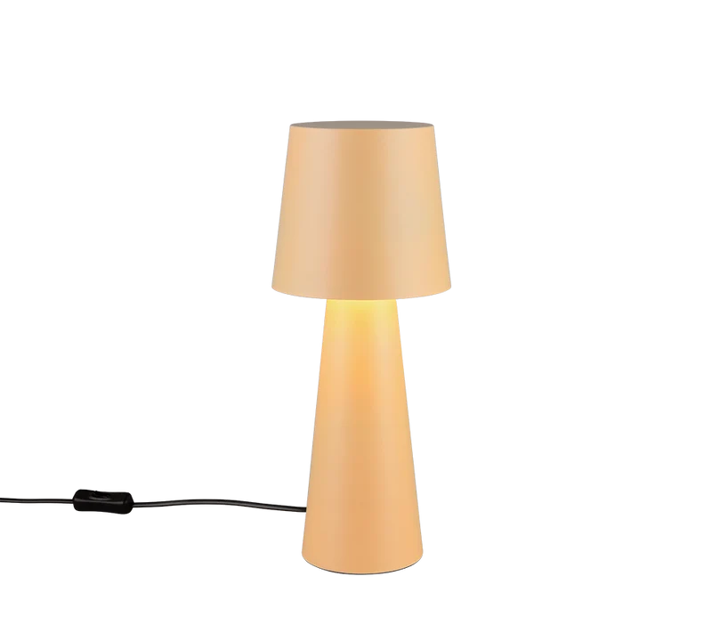 Lámpara de sobremesa Trio Nubian beige 40cm 562900144