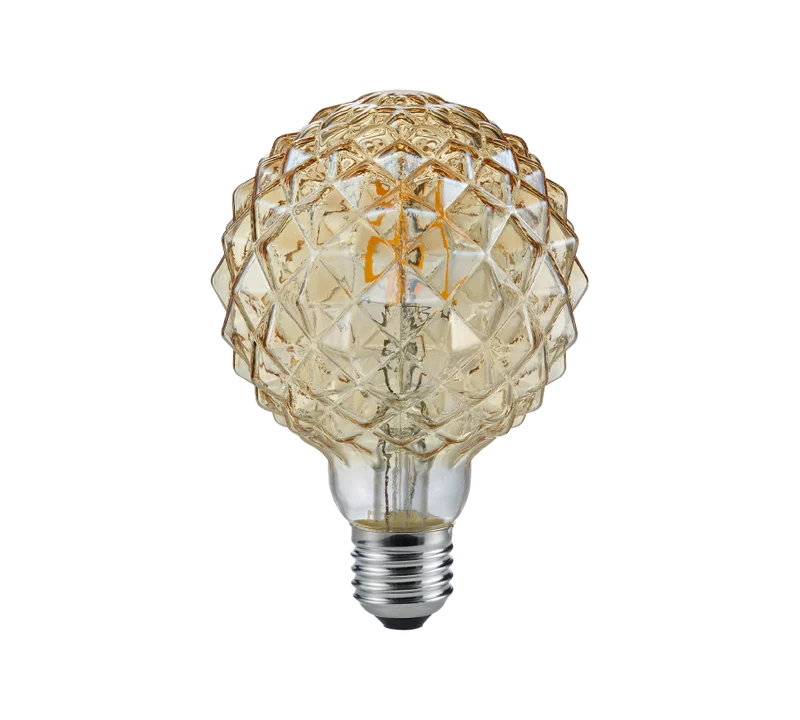 Bombilla Trio Globe LED E27 ámbar 2700K Ø9,5cm 904-479