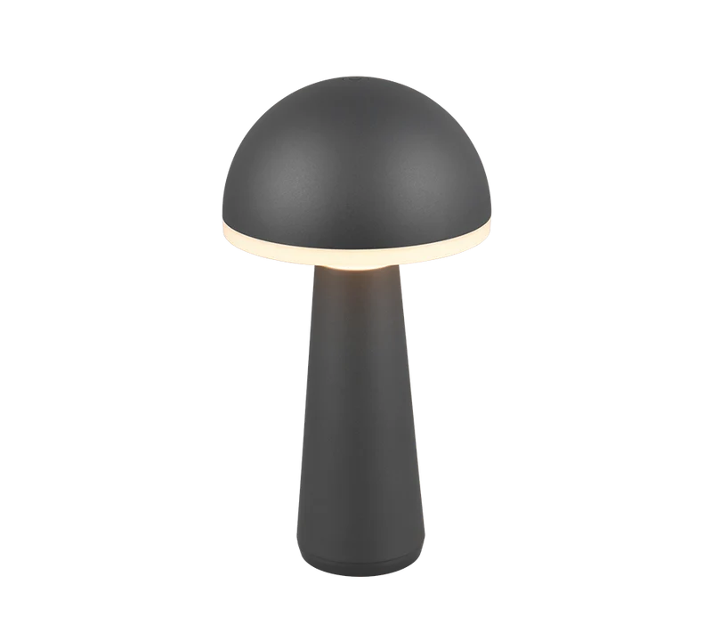 Lámpara de sobremesa portátil Trio Fungo LED antracita regulable táctil R57716142