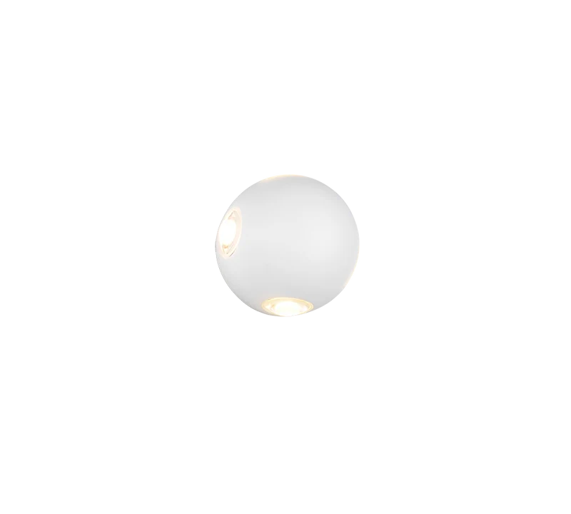 Aplique de exterior Trio Avisio LED 4 luces blanco mate 3000K arriba y abajo IP54 246760431