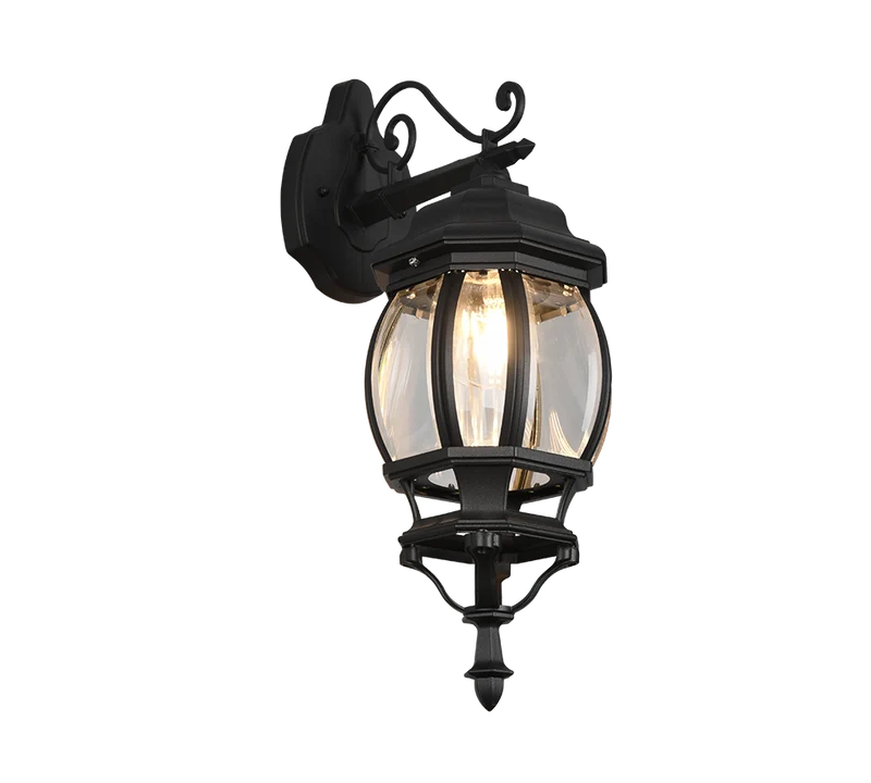 Aplique de exterior Trio Elvo negro mate IP44 49,5cm 206960132