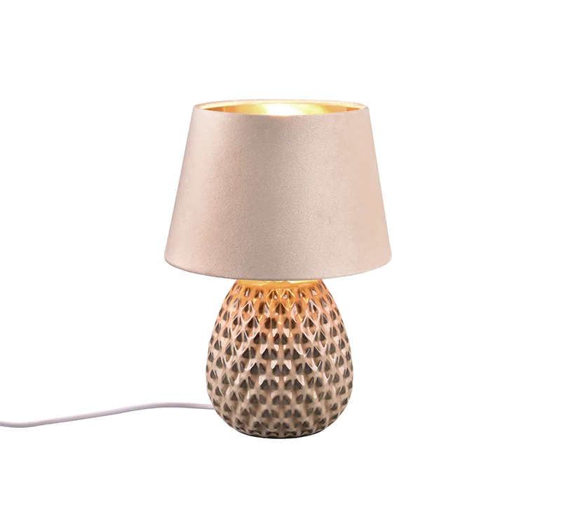 Lámpara de sobremesa Trio Ariana cerámica beige 35cm R51531944