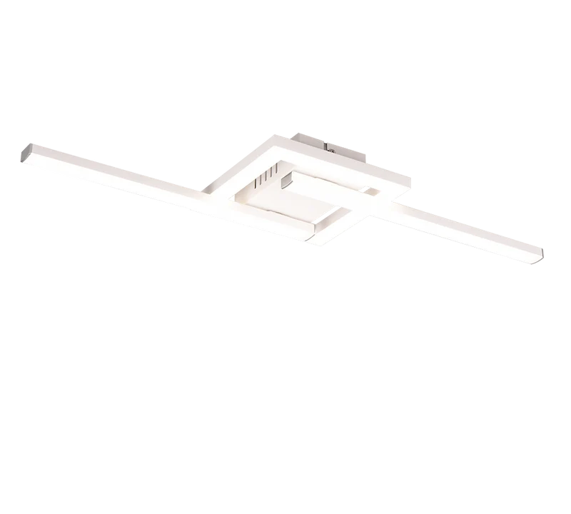 Plafón de techo Trio Viale LED blanco mate 4000K 54,4cm R67303131