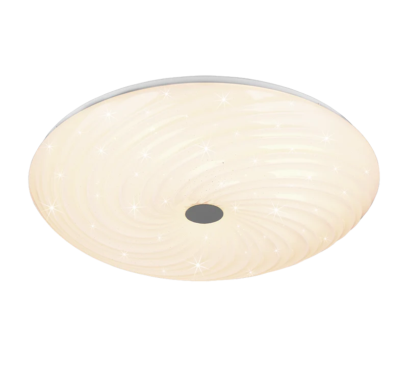 Plafón de techo Trio Gravity LED blanco CCT regulable con mando Ø57,5cm R67695800
