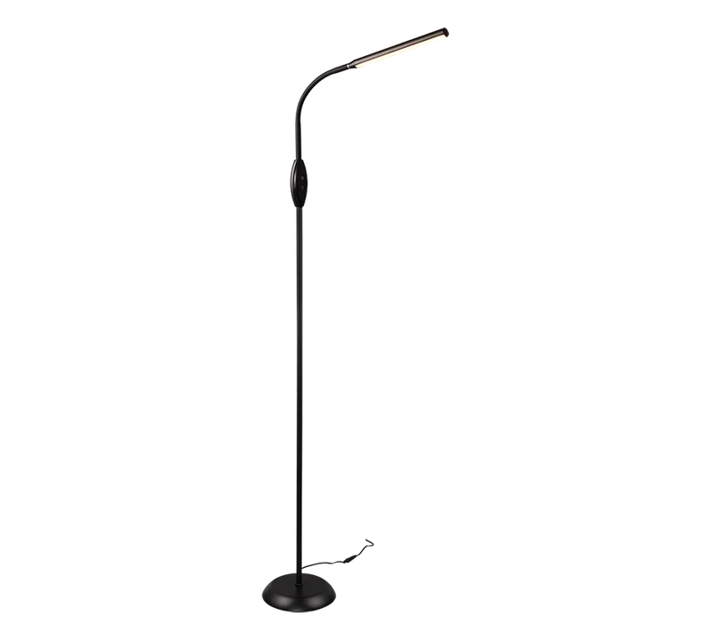 Lámpara de pie Trio Toro LED negro táctil 145cm R47641102