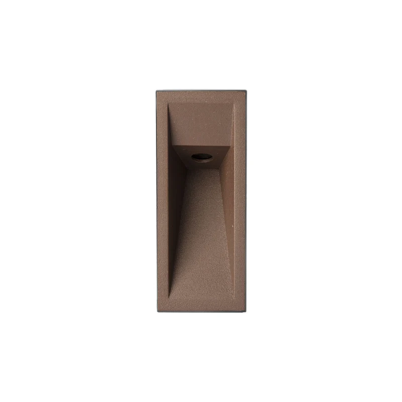Empotrable de pared exterior Faro Til LED marrón oxido 2700K IP65 24V 70929