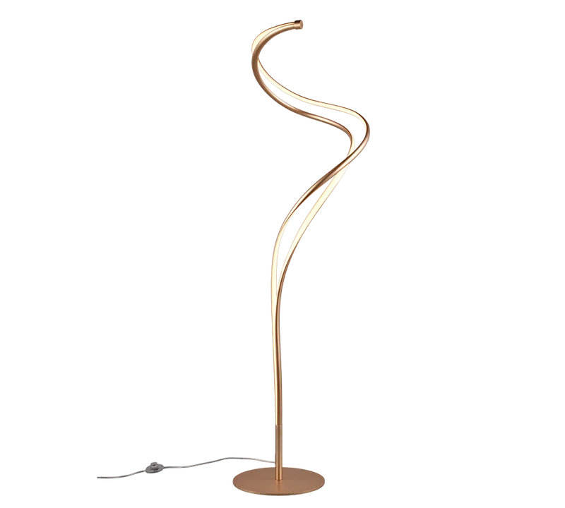Lámpara de pie Trio Nala LED dorado regulable 160cm 444310179