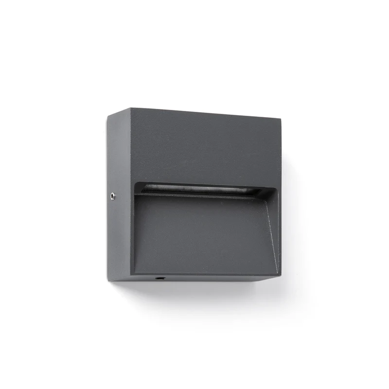 Aplique de exterior Faro Dune LED blanco brillo 2200-4000K IP65 120° CCT cuadrado 3W 71963