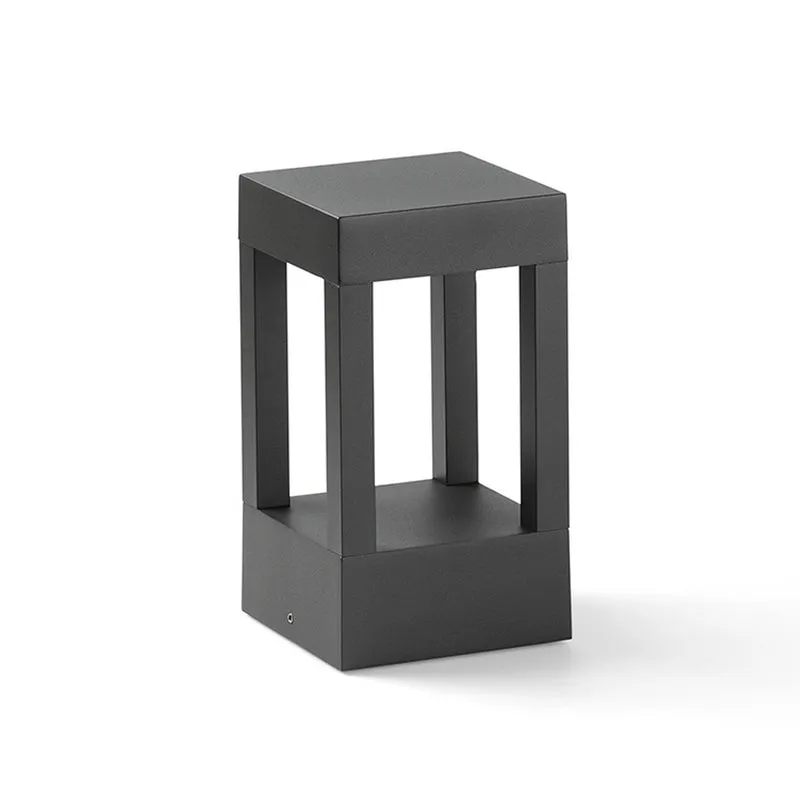 Baliza de exterior sobremuro Faro Agra 20cm LED gris oscuro 2700K IP55 70840