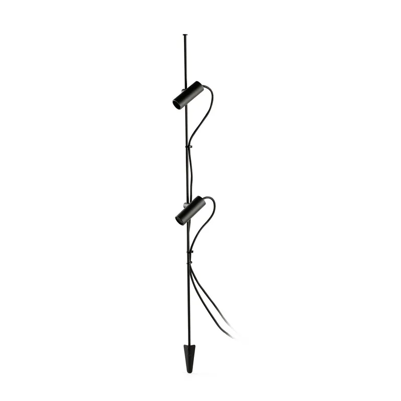 Estaca/Pincho de exterior Faro Clap LED negro 3000K IP65 38° 24V 6W 103cm 75709-233
