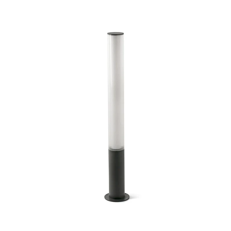 Baliza de exterior Faro Tura 105cm LED gris oscuro 3000K IP65 280° translúcido 75546