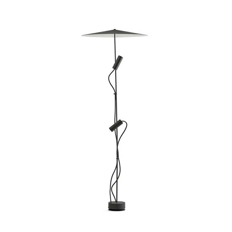 Baliza de exterior Faro Clap LED negro 3000K IP65 38° 24V 6W con pantalla 127cm 75705-233P