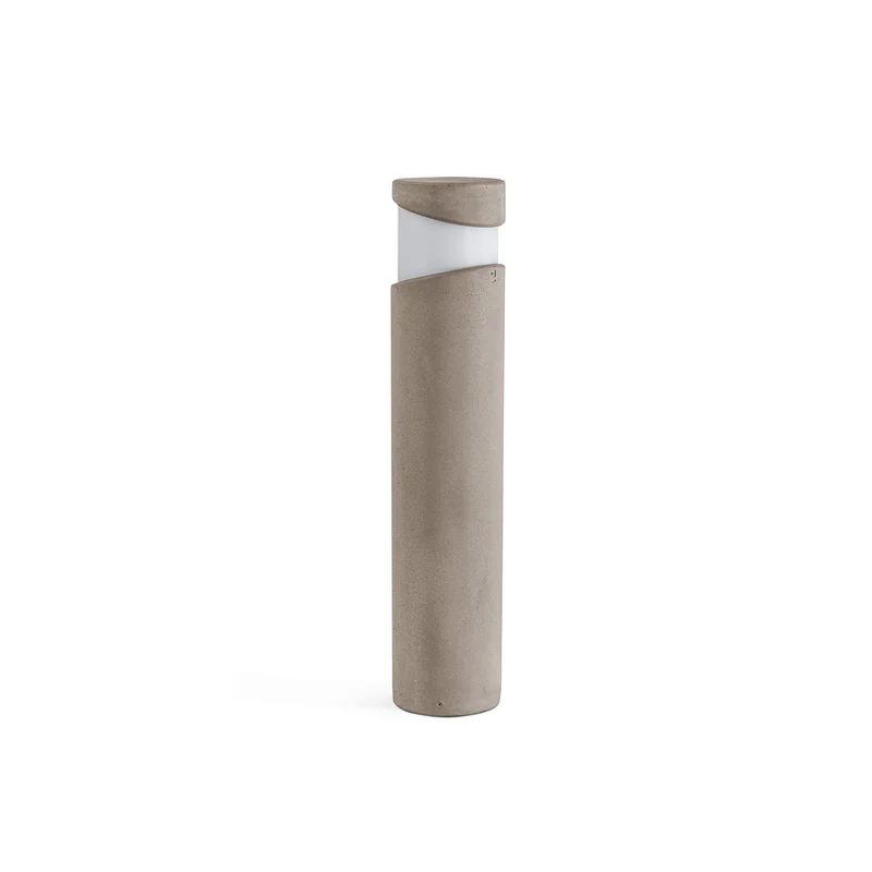 Baliza de exterior Faro Block 70cm E27 LED arena IP65 opal 74146