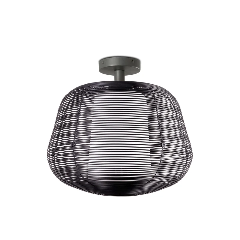 Lámpara de mesa de exterior portátil Faro Nara E27 LED negro mate IP65 opal 72102-156