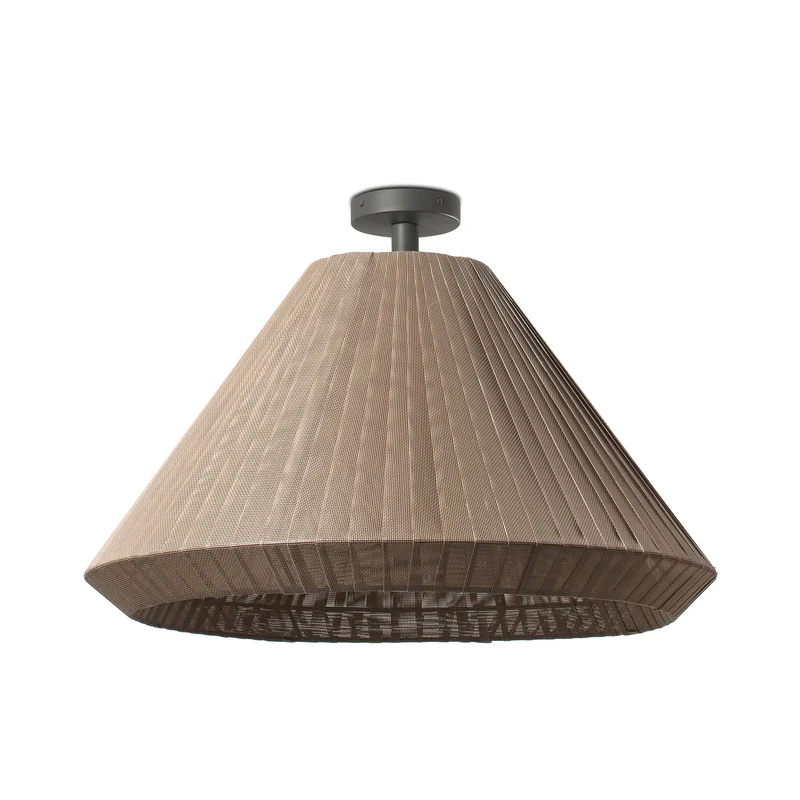 Lámpara colgante de exterior Faro Saigon 54cm E27 LED blanco brillo IP54 T70 opal 71621-06