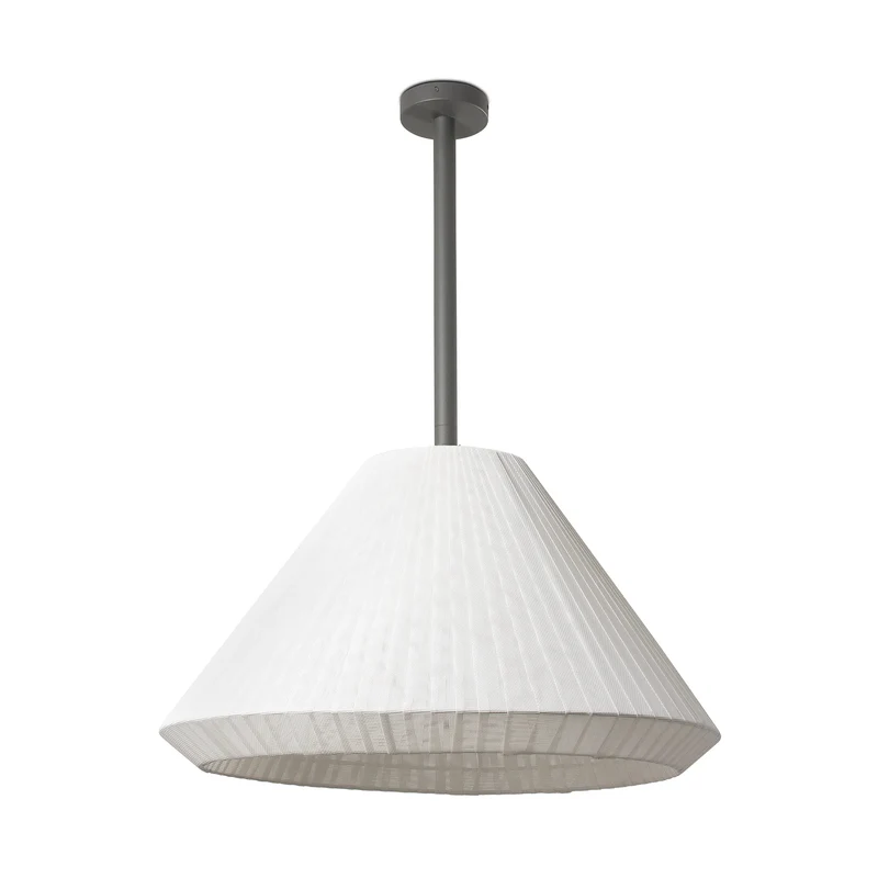 Lámpara colgante de exterior Faro Saigon 96cm E27 LED blanco brillo IP54 T70 opal 71622-05