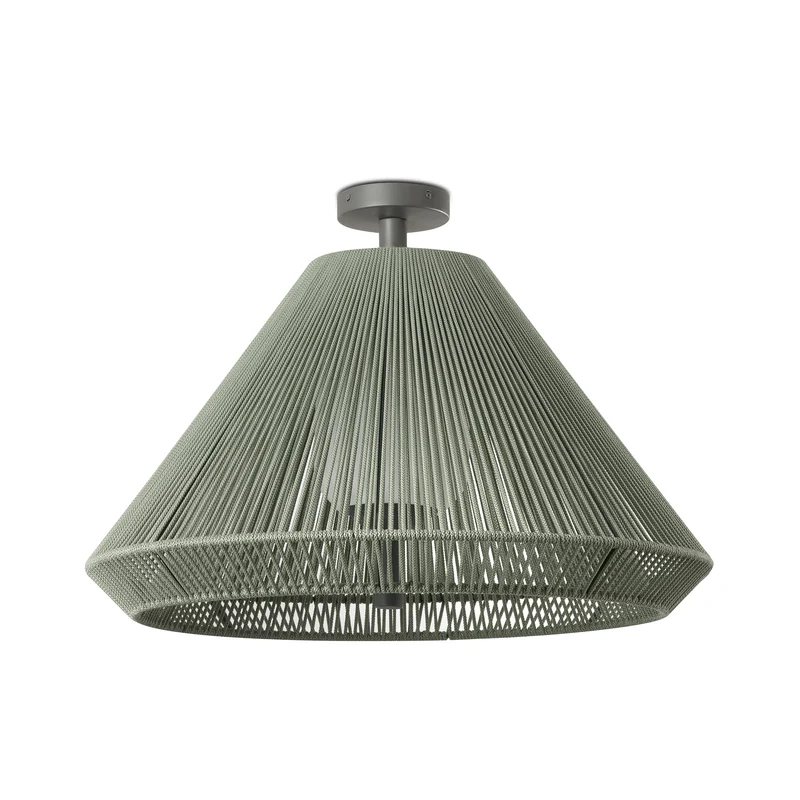 Lámpara colgante de exterior Faro Saigon 54cm E27 LED blanco brillo IP54 opal 71621-11