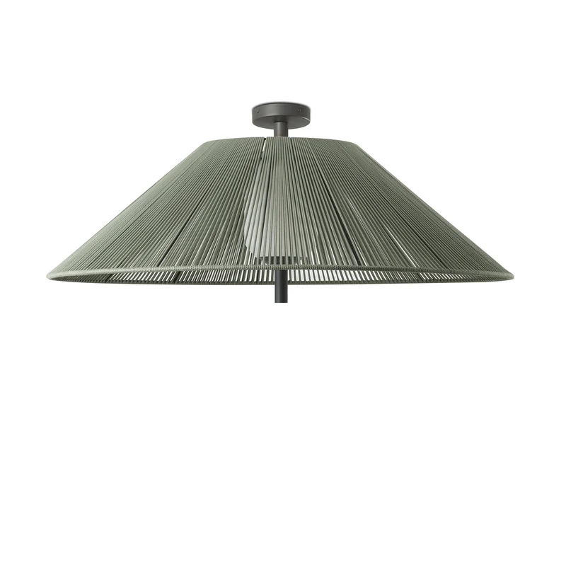 Lámpara colgante de exterior Faro Saigon 46cm E27 LED blanco brillo IP54 opal 71621-12