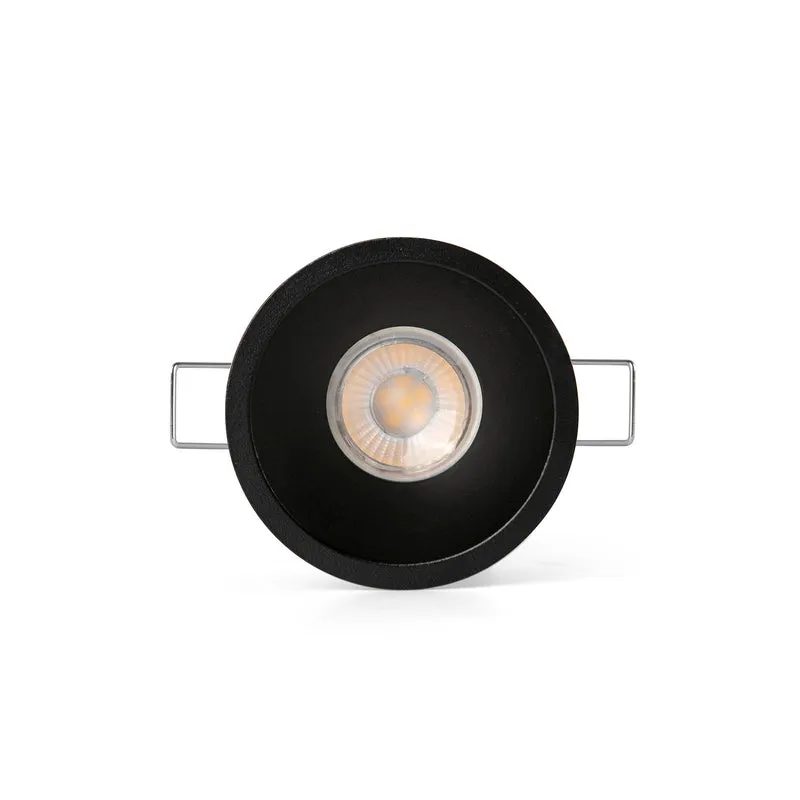 Downlight empotrable de techo Faro Flac GU10 LED negro IP20 44101
