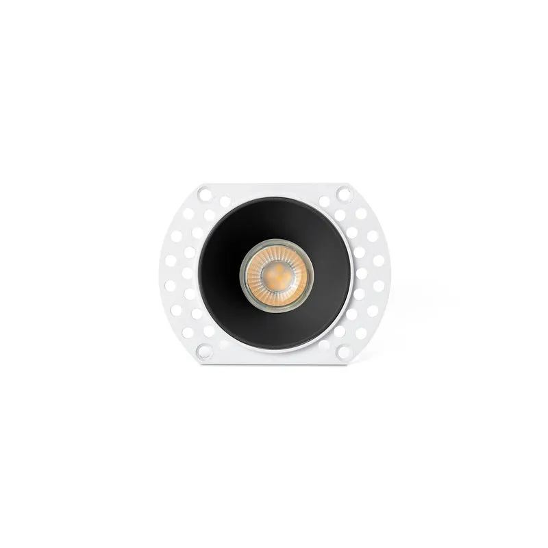 Downlight empotrable de techo Faro Flac GU10 LED negro IP20 44105