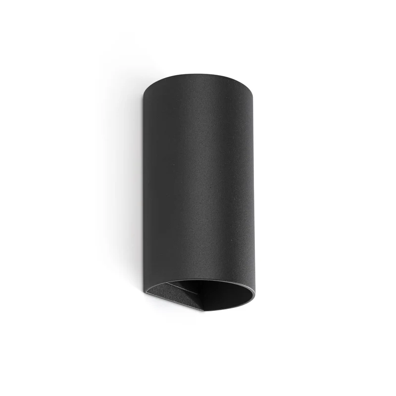 Lámpara de pared aplique Faro Sole 2 luces GU10 LED negro 40539