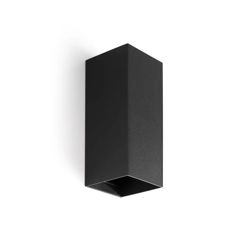 Lámpara de pared aplique Faro Lune 2 luces GU10 LED negro 40547