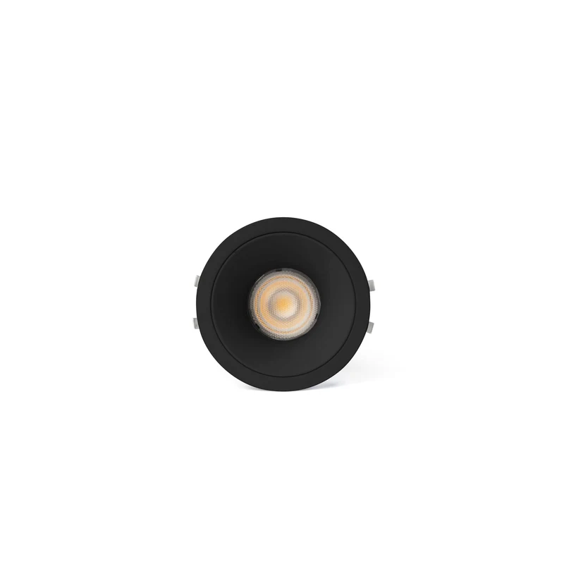 Downlight empotrable de techo Faro Lox LED negro 2700K IP20 36° 43881