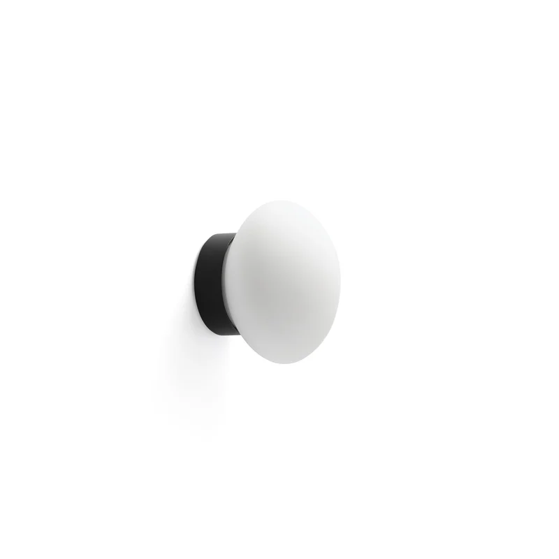 Lámpara de pared aplique Faro Nubo LED negro mate 2700K IP44 60007