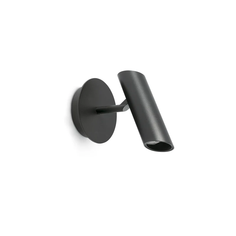 Plafón de techo Faro Leo LED negro mate 2700K 43791