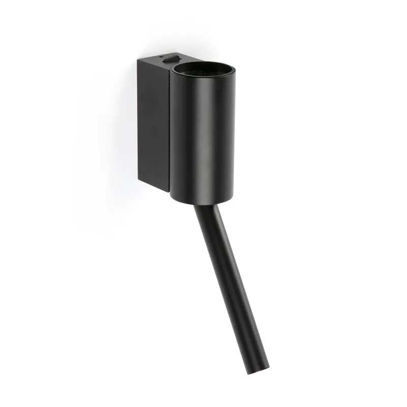 Lámpara de pared aplique Faro Dante con lector LED negro mate 2700K 62735