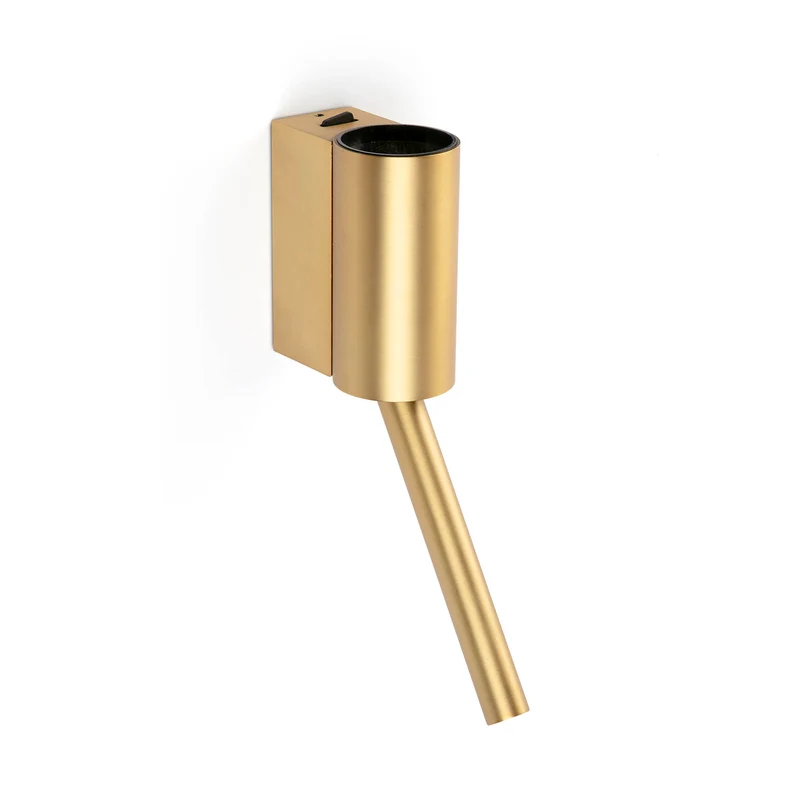 Lámpara de pared aplique Faro Dante con lector LED oro satinado 2700K 62736
