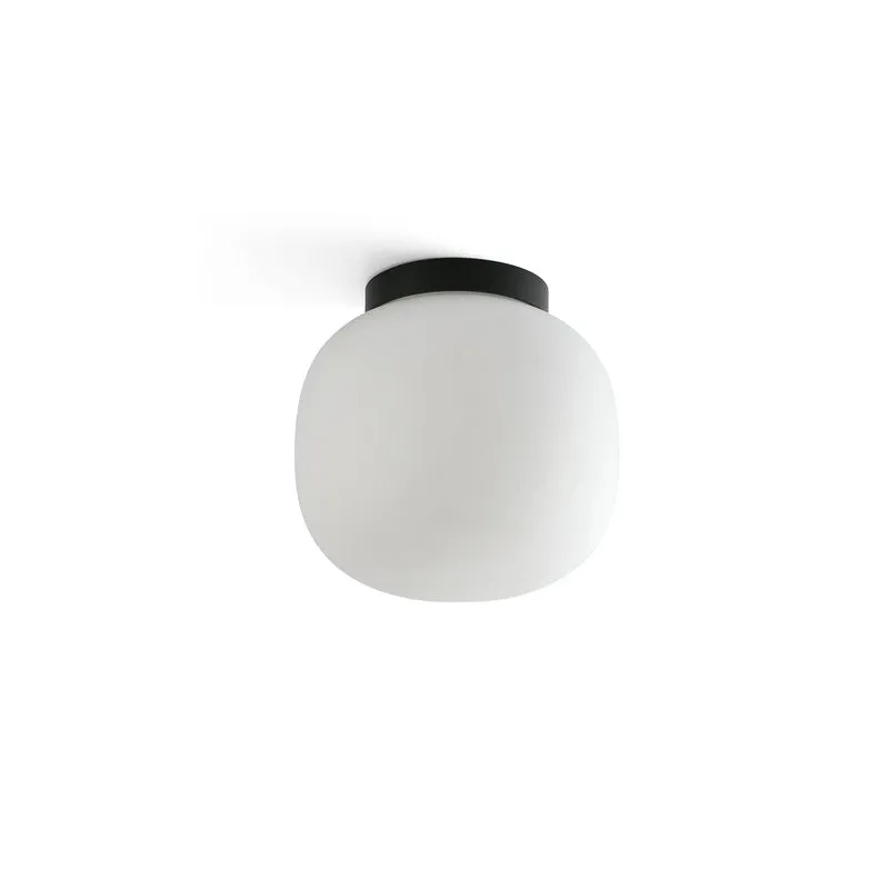 Plafón de techo Faro Amelia E27 LED negro mate IP44 68611