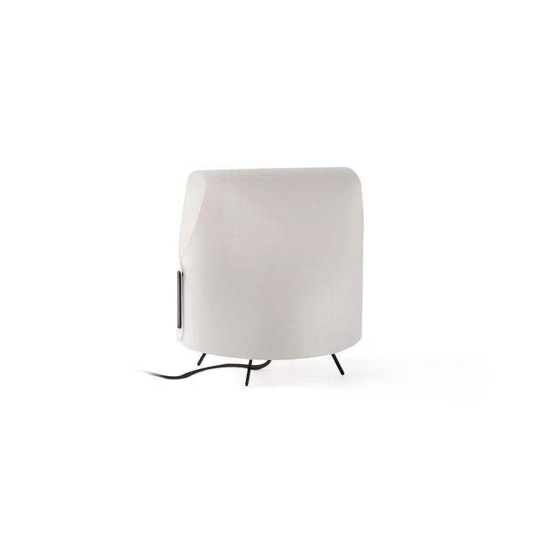 Lámpara de mesa Faro Luang E14 LED negro y beige 23065