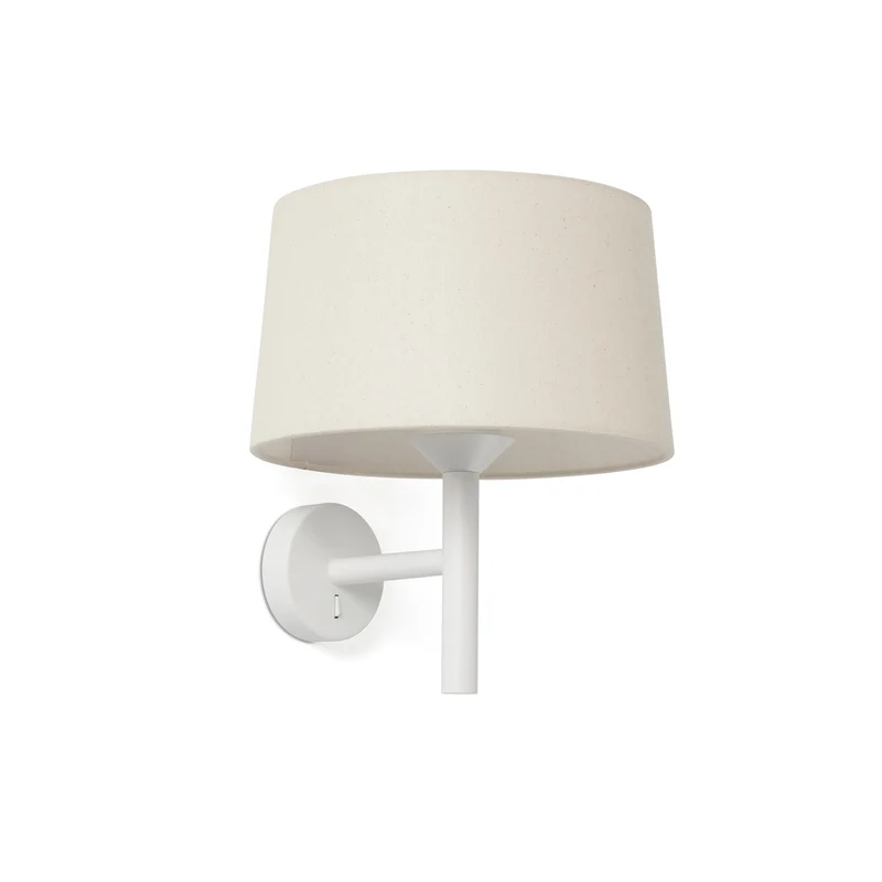 Lámpara de pared aplique Faro Windsor E27 LED blanco mate 20222-150