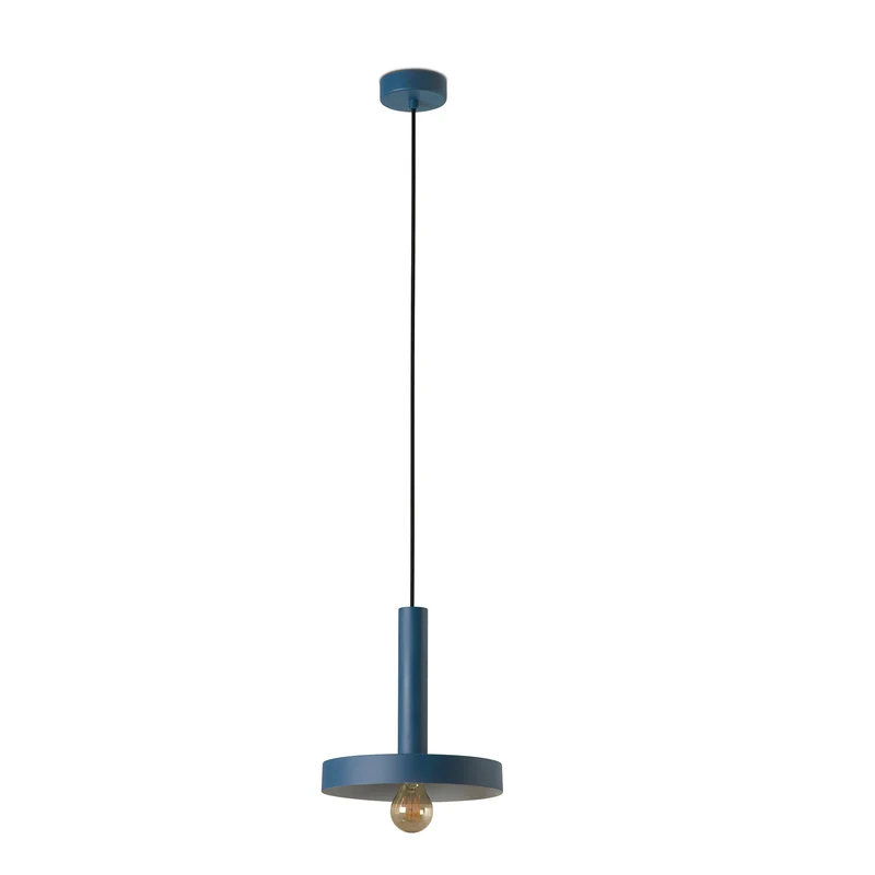 Lámpara de techo colgante Faro Whizz E27 LED azul Ø25cm 20169