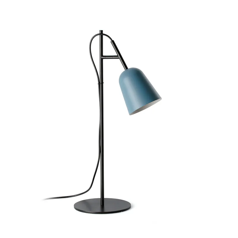 Lámpara de mesa Faro Studio E14 LED azul mate 28269